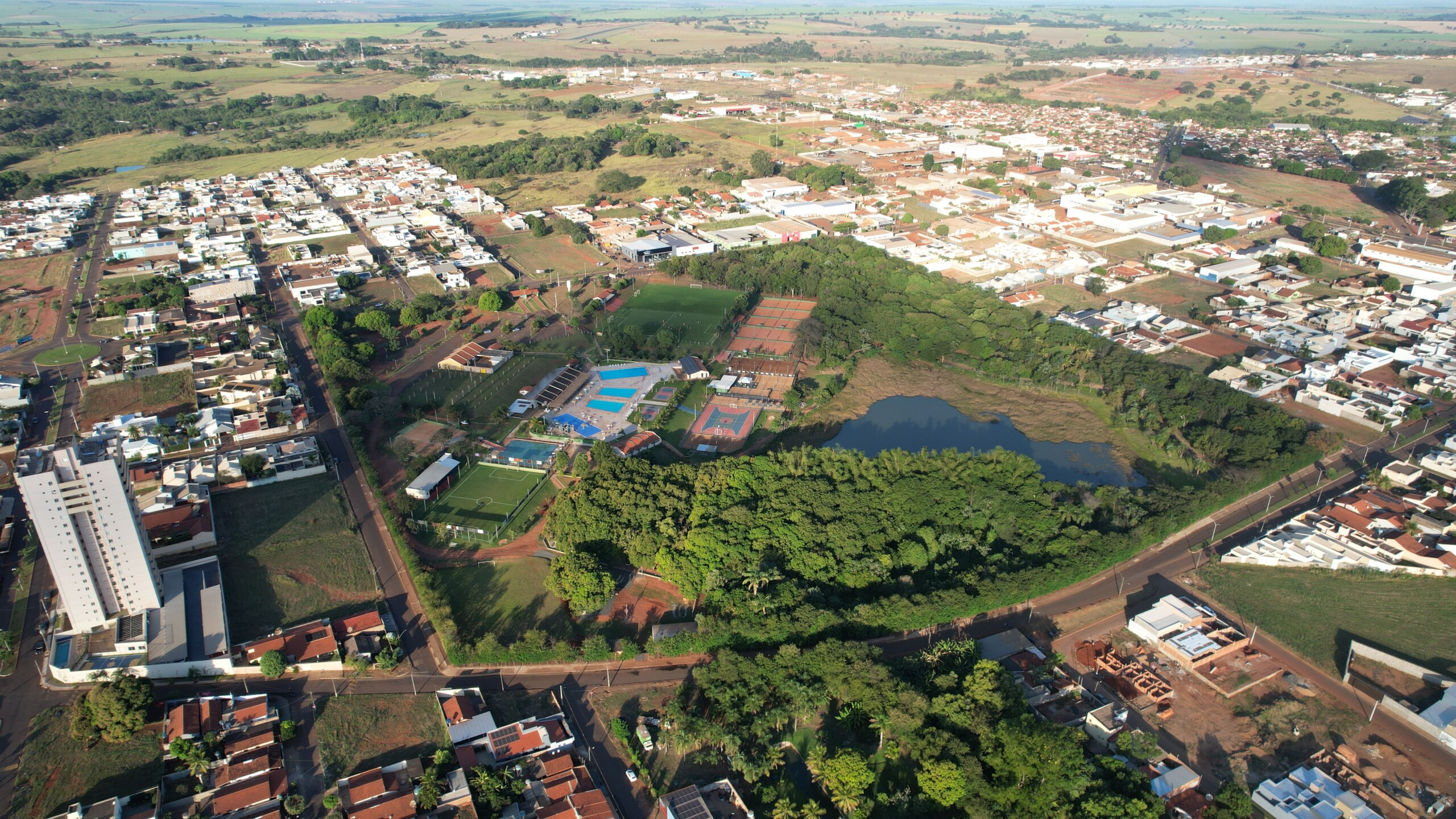 Vista aérea de Quirinópolis, Goiás